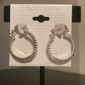 Silver Hoop Earrings